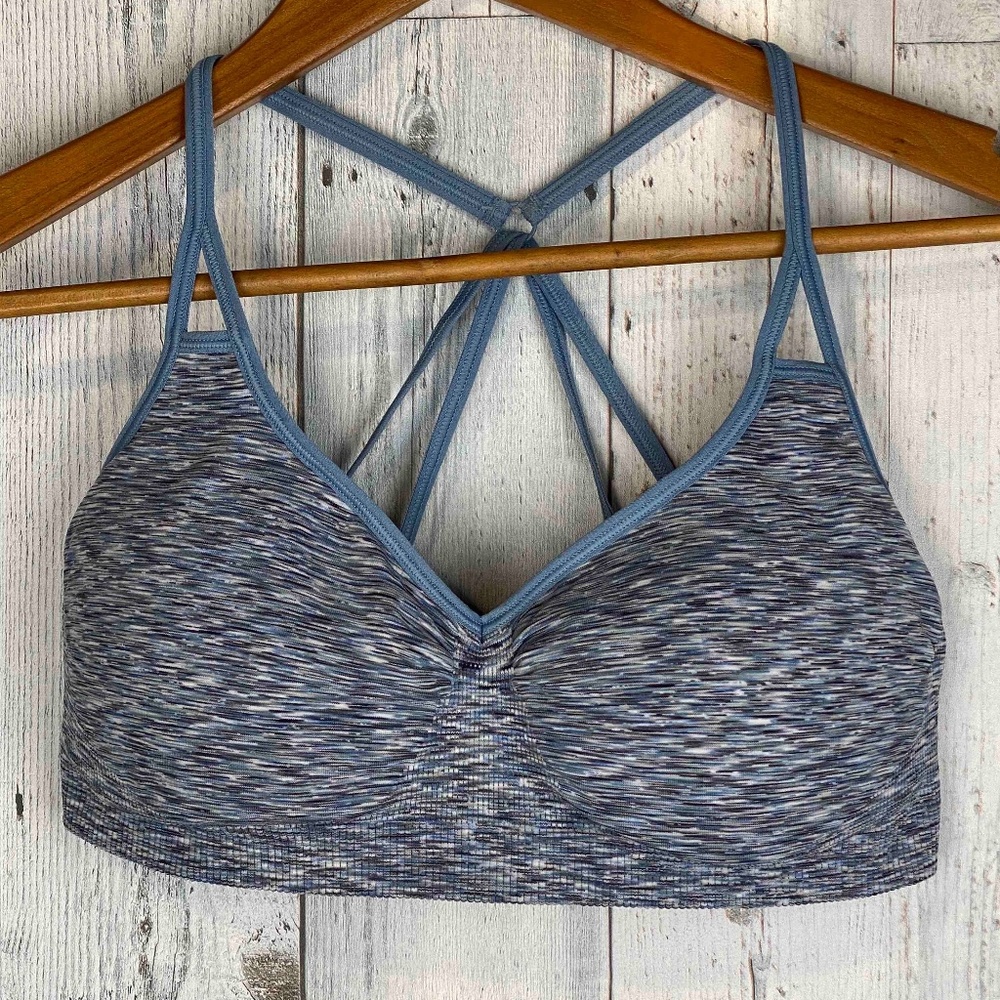 Zella Body Flex Sports Bra Large, BLUE VEIL SPACEDYE NEW